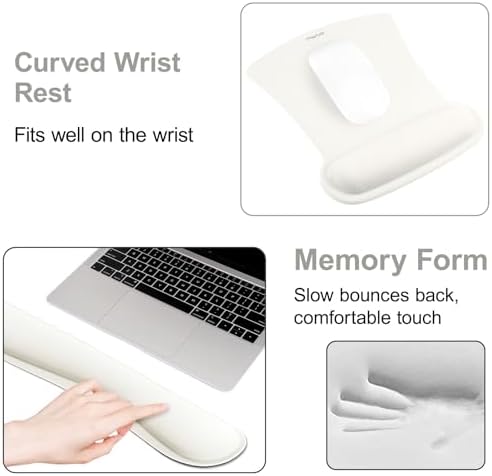 MOSISO Keyboard Mouse Pad Set, Large Gaming Mousepad&Keyboard Wrist Rest