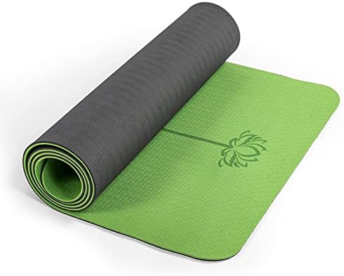 Yoga Mat Non Slip, Pilates Fitness Mats, Eco Friendly, Anti-Tear 1/4" Thick Yoga Mats for Women, Exercise Mats for Home Workout with Carrying Sling and Storage Bag
