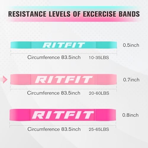 RitFit Pull Up Assist Band in Natural Latex for Stretching and Mobility