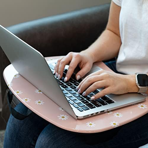 LAPGEAR MyStyle Lap Desk – Pink Daisy, Fits 15.6” Laptops