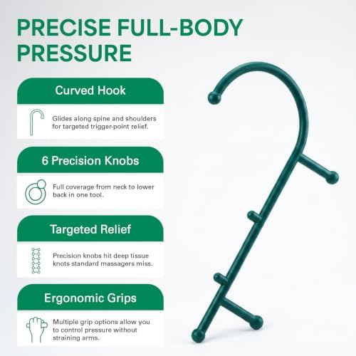Thera Cane Massager (Green, Single)