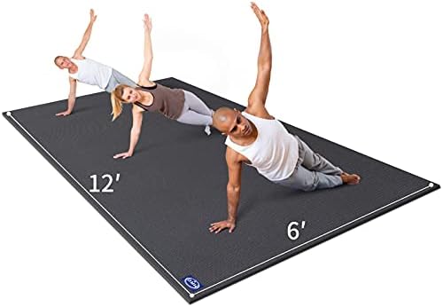 MRO Extra Large Yoga Mat, 12'x6'/9'x6'/7'x5'/6'x4' (9MM)