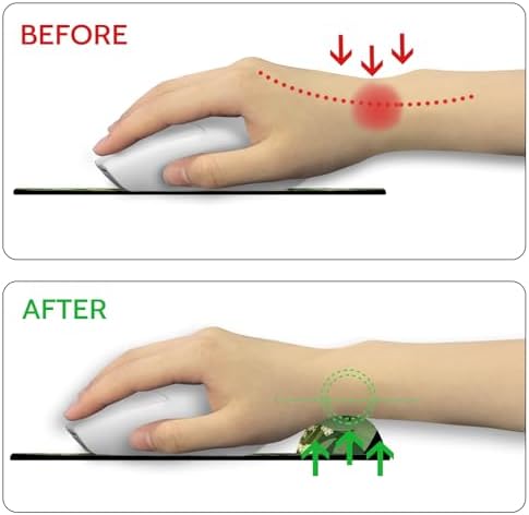Blusabaca Cat Ergonomic Mouse Pad with Wrist Rest Mousepad Wrist Support