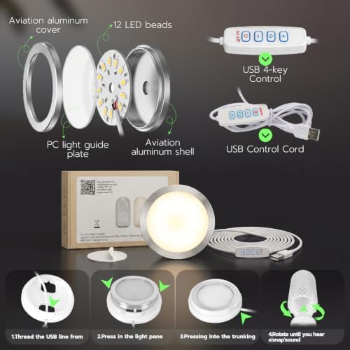 2-Pack LED Lamp Kit 001 for Bambu 3D Printer Parts Light Projects