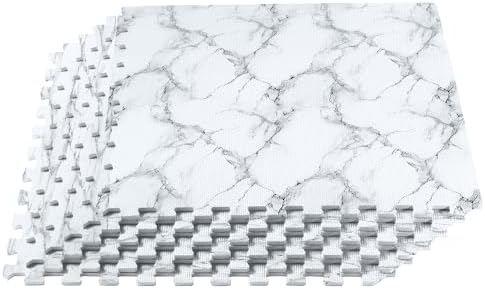 Forest Floor Farmhouse 3/8 Inch Thick Printed Foam Tiles, Premium Wood Grain Interlocking Foam Floor Mats, Anti-Fatigue Flooring – Stylish Flooring Solution