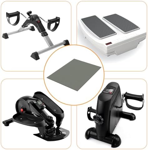 Non-Slip Mat for Under Desk Elliptical and Portable Floor Bike, Elliptical Mats for Seniors Home Sports Mats and Mini Elliptical Exercise Bikes, Ellipse Machine Mat