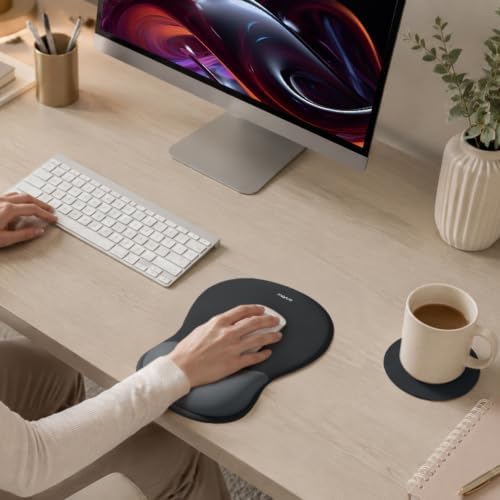 MOSISO Wrist Rest Mouse Pad Set, Ergonomic Mousepad with Wrist Support