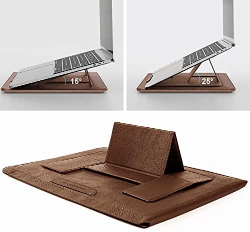 Nillkin 13 inch Laptop Sleeve with Stand (3-in-1), 2 Stand Modes, Brown
