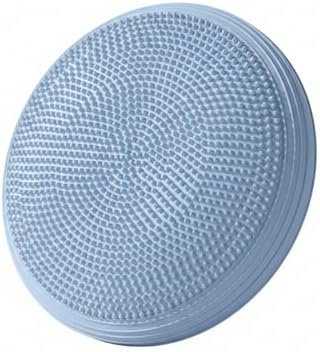 Inflatable Balance Disc Cushion, 13.4 Inch PVC Wobble Seat for Stability Training, Core Exercise & Office Chair Support, Portable Fitness Pad (Pink, Gray, Purple, Blue)