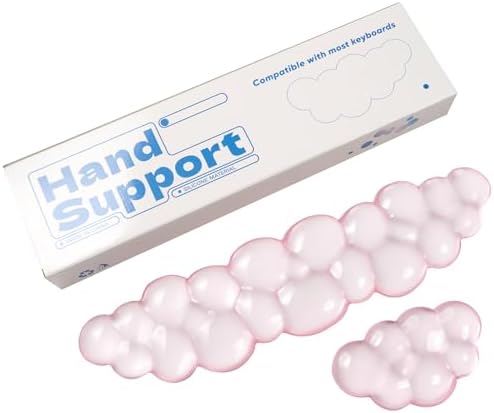 Gel Keyboard and Mouse Wrist Rest, Cloud Wrist Pad for Computer Keyboard