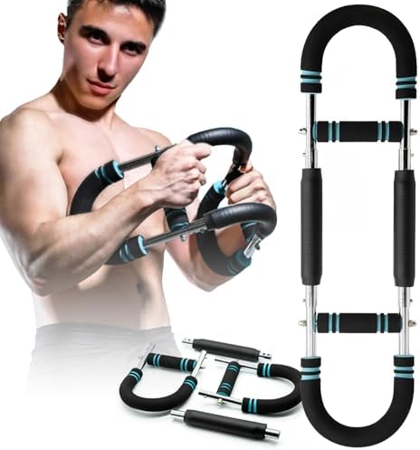 Twister Arm Trainer, 60-100lb Adjustable Chest Workout Equipment, Portable Power Twister Bar, Detachable Design, Arm Trainer for Men, Chest Trainer for Men, Shoulder Muscle Training, Fitness Anywhere