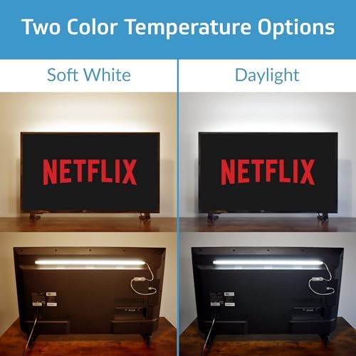 TrueColor USB LED Under Cabinet Light Bar, Frosted Cover, 24 in, Daylight