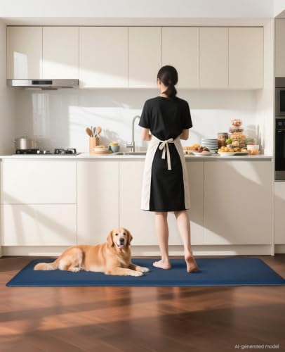 Ophanie Kitchen Mats for Floor,3/4 inch Thick,20x60 Anti Fatigue Cushioned Mat,Kitchen Rugs,Waterproof,Comfort Ergonomic Standing Mat for Office,Home,Sink with 99+ Pairs of Anti-Slip Bottom Ridges