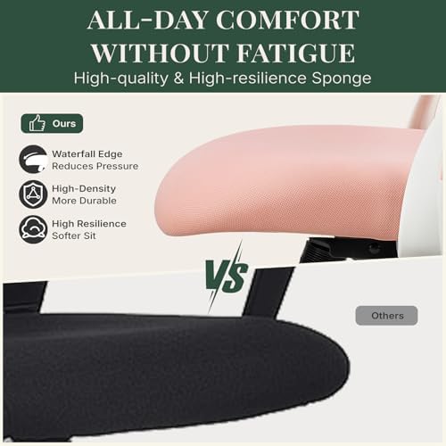 Computer Chair, Mesh Office Desk Chair with Lumbar Support