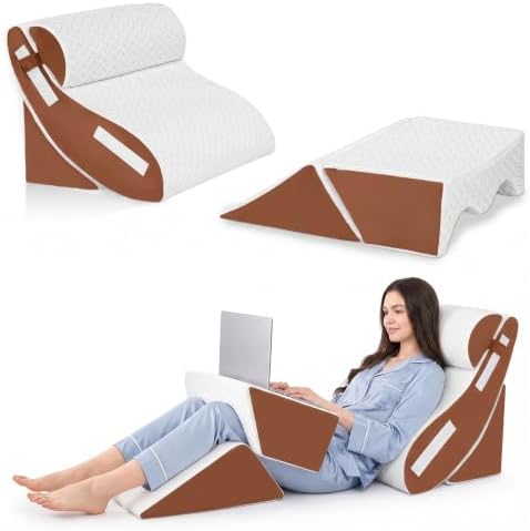 WSOFRALC 5PCS Orthopedic Wedge Pillow Set for After Surgery
