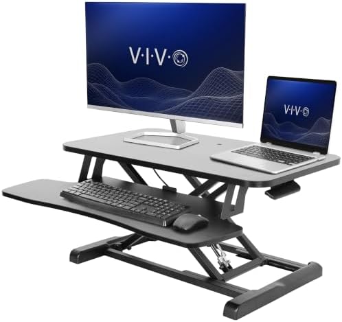 VIVO Black 28 in Standing Desk Converter, DESK-V028KB