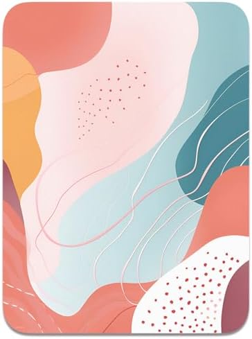 Small Mouse Pad, Mini Mouse Pad 6 x 8 Inch, Thick Rubber Waterproof Mouse Mat, Cute Mousepad for Women Men Wireless Mouse Laptops Home Office, Abstract Styles