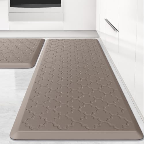Kitchen Mat 2 PCS Cushioned Anti-Fatigue Floor Mat Standing Mat for Kitchen