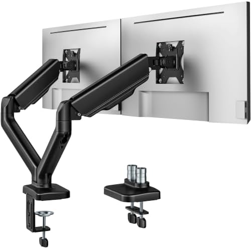 monTEK Dual Monitor Arm for 17-32" Flat/Curved Screen up to 19.8 lbs