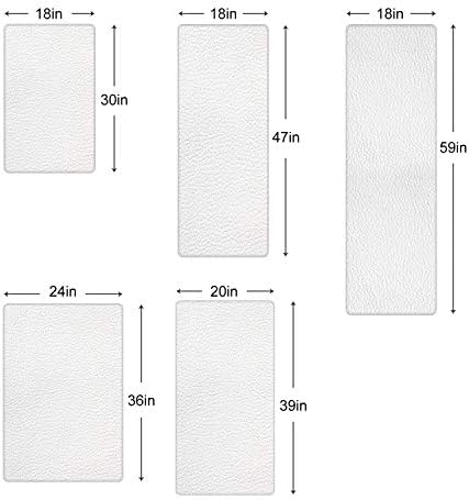 Cream Abstract Minimalist Soild Color Antifatigue Kitchen Bath Door Mat Cushioned Runner Rug, Washable Welcome Floor Sink Mat, Waterproof & Non-Slip Comfort Standing Doormat for Kitchen, 18"x30"