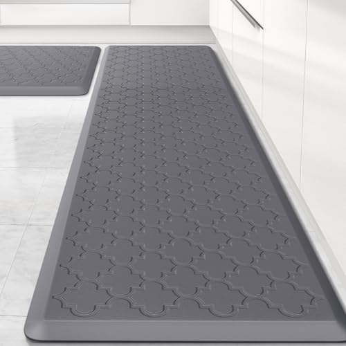 Kitchen Mat 2 PCS Cushioned Anti-Fatigue Floor Mat Standing Mat for Kitchen