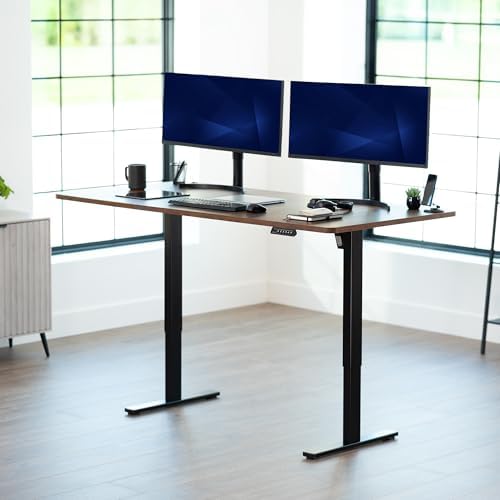 VIVO Rustic Vintage Brown 71 x 36 in Standing Desk, DESK-KIT-1B7N-36