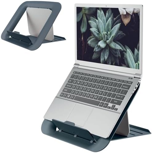 Leitz Ergo Laptop Stand, Adjustable Computer Riser, Portable Notebook Stand for Desk (64260089-NA) (Pack of 6)