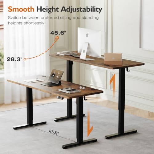 Monomi Electric Standing Desk 55"x24"Height Adjustable Sit Stand Up Desk