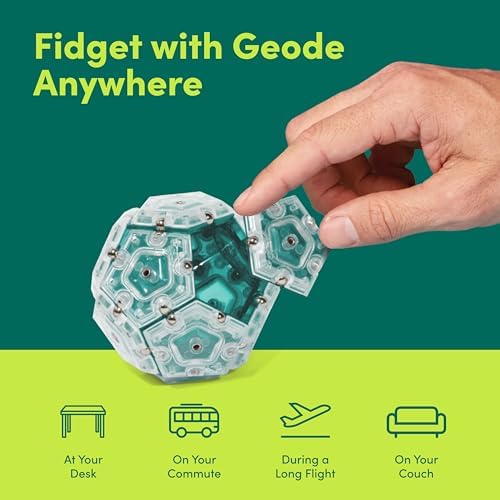 Speks Geode Magnetic Sensory Sphere, Stress Relief Tool, Executive Desk Toy