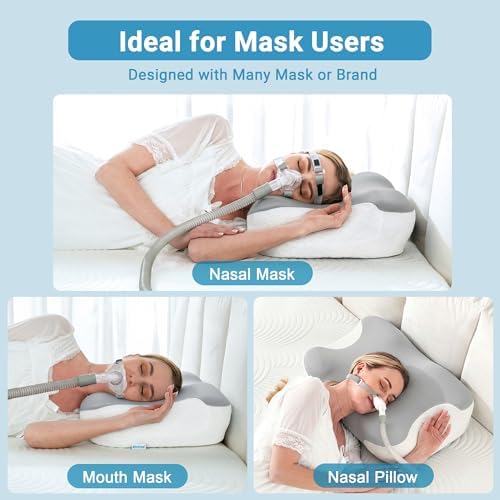 FSA Eligible CPAP Pillow for Users to Reduce Air Leaks & Mask Pressure