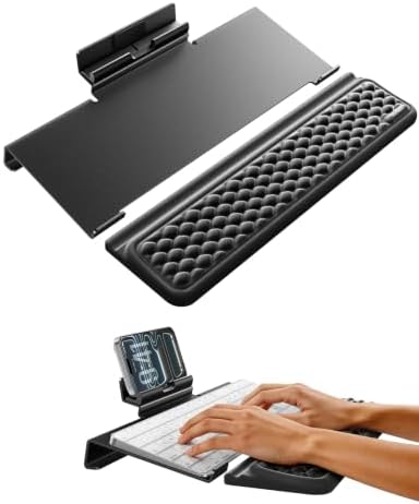 Vaydeer 3-in-1 Keyboard Wrist Rest with Keyboard Stand and Phone Stand