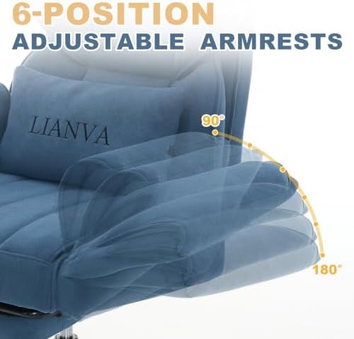 500LBS Big and Tall Office Chair, Ergonomic Cross Legged Desk Chair