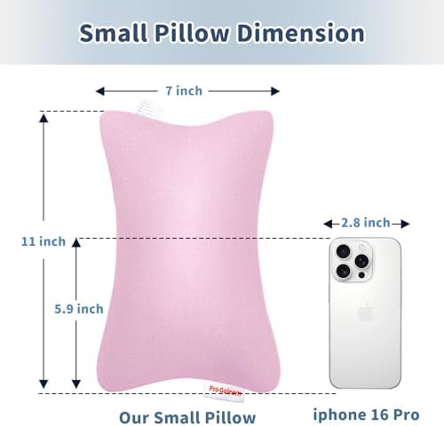 Pro Goleem Small Pillow, 11"x7"x2.5"(Pink)