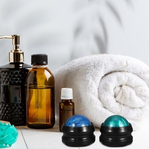 GANAZONO Massage Balls 2 Pack Resin ABS Hand Held Roller Massager