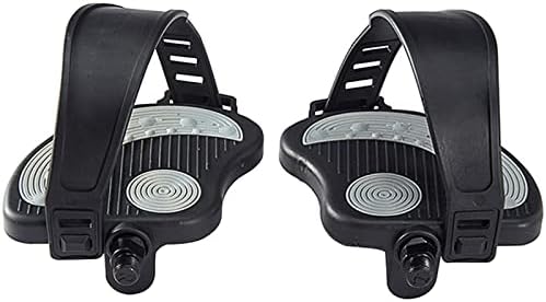 Exercise Bike Pedals Replacement with Adjustable Straps