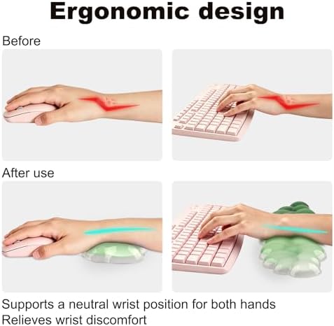 Keyboard Wrist Rest, Ergonomic Wrist Rest for Computer Keyboard, Wrist Pad
