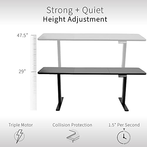 VIVO Light Wood 71 x 30 in Standing Desk, DESK-KIT-E2W7C