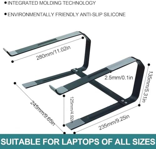 Adjustable Laptop Stand - Double Layer Vertical Cooling Bracket, Support