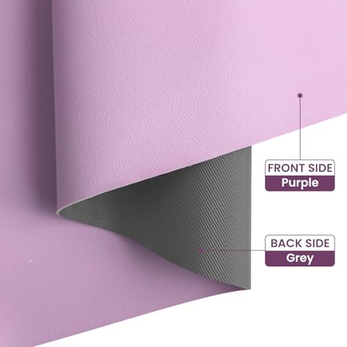 Leather Desk Pad Mat, Purple Desk Mat, 23.6" x 13.7"