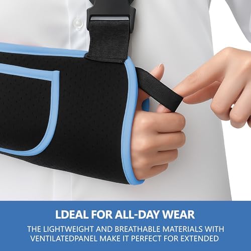 SPRING SEAON Arm Sling Shoulder Immobilizer for Women and Men Adjustable