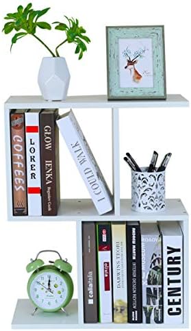 PAG-Mass Desktop Bookshelf Freestanding Wooden Countertop Bookcase Accessories Organizer Display Rack Dorm Desk Storage Shelf
