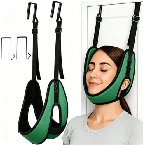 Upgraded Over Door Neck Traction Device, Neck Traction Harness