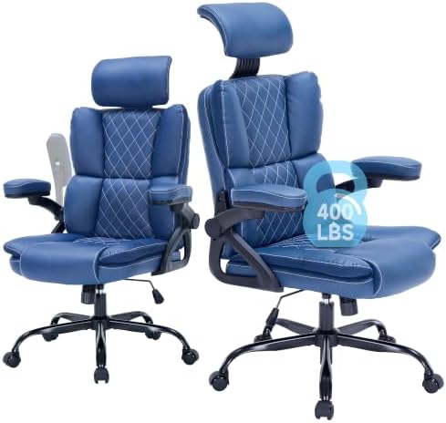 400lbs Executive Office Chair with Adjustable Headrest