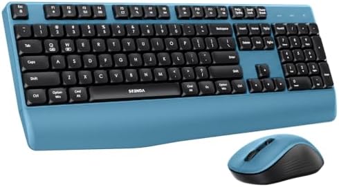 seenda COE200 Wireless Bluetooth Keyboard and Mouse Combo with Wrist Rest