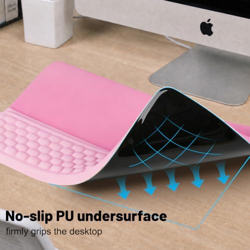 Keyboard Stand with Wrist Rest，Ergonomic Keyboard Riser Holder Lifter Tray