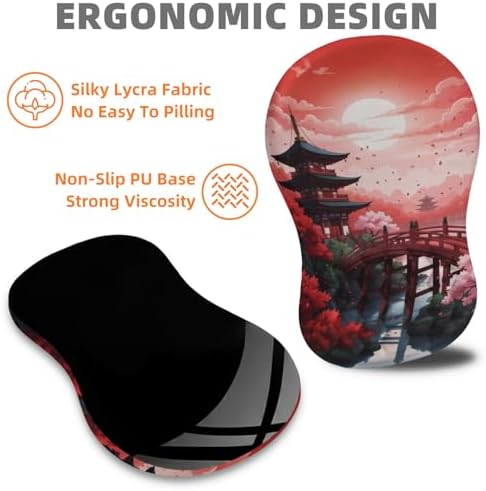 Ergonomic Mouse Pad Wrist Support for Carpal Tunnel Pain Relief