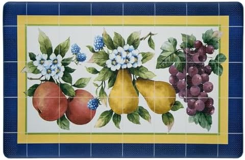Anti-Fatigue Floor Comfort Mat, 18 x 30 in, Multi Color, Waterproof
