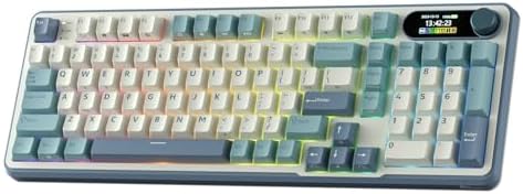 RK ROYAL KLUDGE S98 Wireless Mechanical Keyboard with Smart Display & Knob