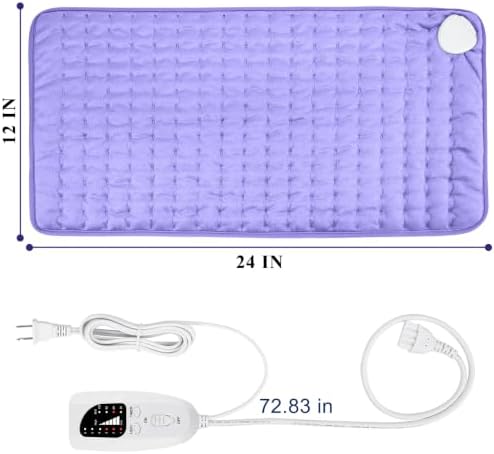Electric Heating pad for Back Neck Shoulder Knee Arms Legs- Electric Heat Pads with 6 Heat Settings & Auto Shut Off &Dry/Moist Heat Heating Pad for Birthday Mother Father Girl Men Women