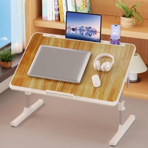 Adjustable Lap Desk, Foldable Laptop Desk for Bed, X-Large Lap Table